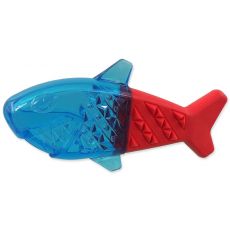 Dog Fantasy Rechin răcoritor roșu-albastru 18 cm
