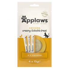 Applaws Chicken Creamy Lickable Treat delicatesă pentru pisici 4 x 15 g