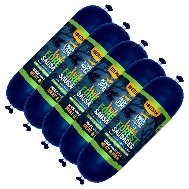 Primal Spirit Dog Iberian Wild Forest Sausage 5 x 1 kg