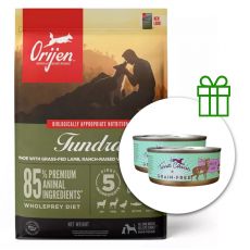 Orijen TUNDRA 11,4 kg + 2 x conservă Terra Canis GRATUIT