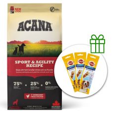 Acana Sport & Agility Recipe 17 kg + 3 x recompense GRATUIT
