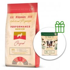 Fitmin Medium Performance 12 kg + Fitmin Play&Train Lamb & Beef GRATUIT