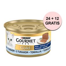 Conservă Gourmet GOLD - pastă cu ton 85 g, 24+12 buc. GRATUIT