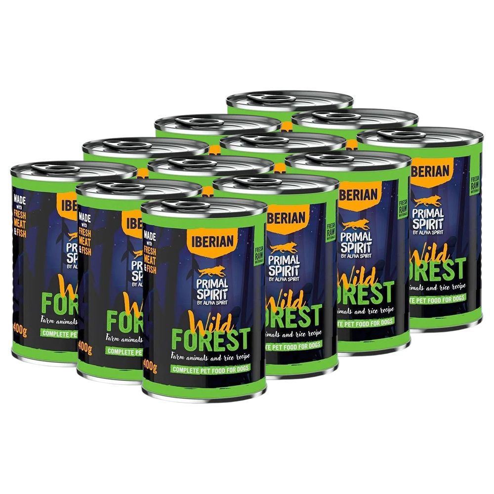 Primal Spirit Dog Iberian Wild Forest 12 x 400 g
