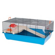 Cușcă pentru rozătoare TOMMY + Plastic 78 x 48 x 32cm ALBASTRĂ