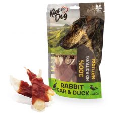 Kid Dog Super Premium 100% Piept de rață pe ureche de iepure 150 g