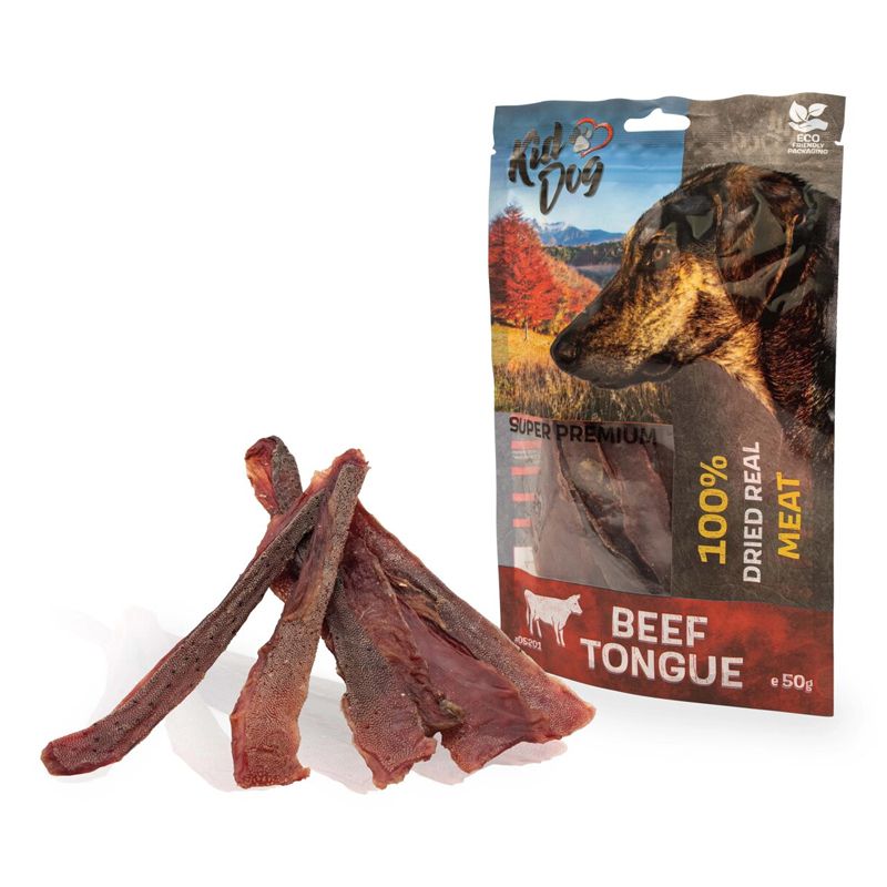 Kid Dog Super Premium 100% Felii de limbă de vită 50 g