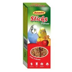 Avicentra Deluxe bețe pentru peruşi - fructe şi miere, 2 buc