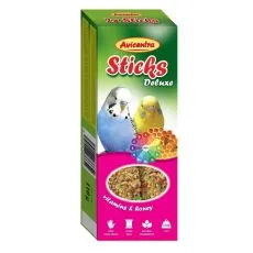 Avicentra Deluxe bețe pentru peruşi - vitamine și miere, 2 buc