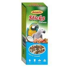 Avicentra Deluxe bețe pentru papagali mari &ndash; nuci și cocos, 2 buc