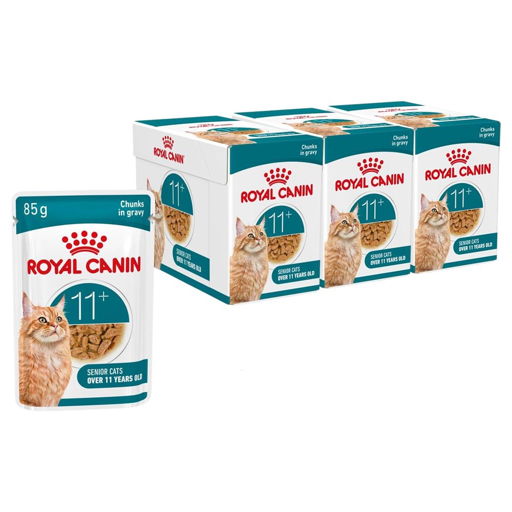 Royal Canin AGEING 11+ Gravy bucăți în sos pentru pisici în vârstă peste 11 ani 36 x 85 g