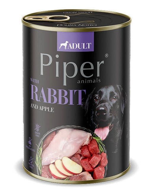 Piper Adult conservate pentru adulți cu iepure și măr 400 g