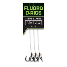 FOX Carp Ready Rigs - Fluoro D-Rig - 4 (x3)