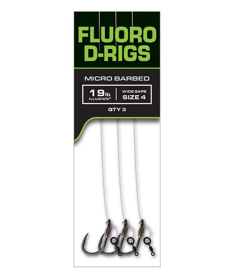 FOX Carp Ready Rigs - Fluoro D-Rig - 6 (x3)