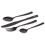 FOX Cookware Black Stainless Cutlery Set 