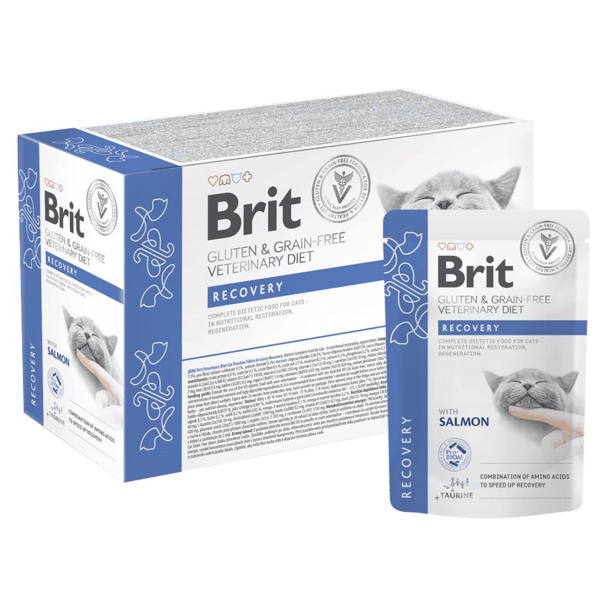Brit Cat Gluten & Grain-Free Veterinary Diet Recovery pouch 12 x 85 g