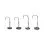 Savage Gear NED JIGHEAD Matt Black 3x 2/0 12g