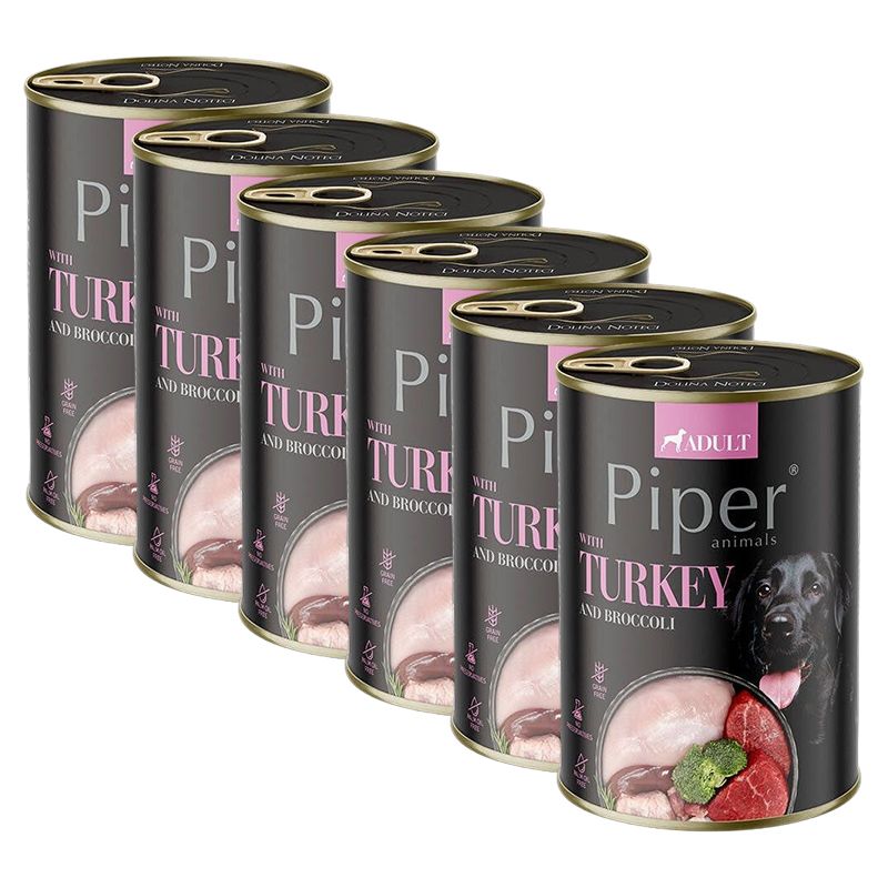 Piper Adult curcan și broccoli 6 x 400 g