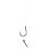 Mikado MF RIG / MF14 with spike / barbed hook 14 DB / mono 0.18mm/10cm - 8x