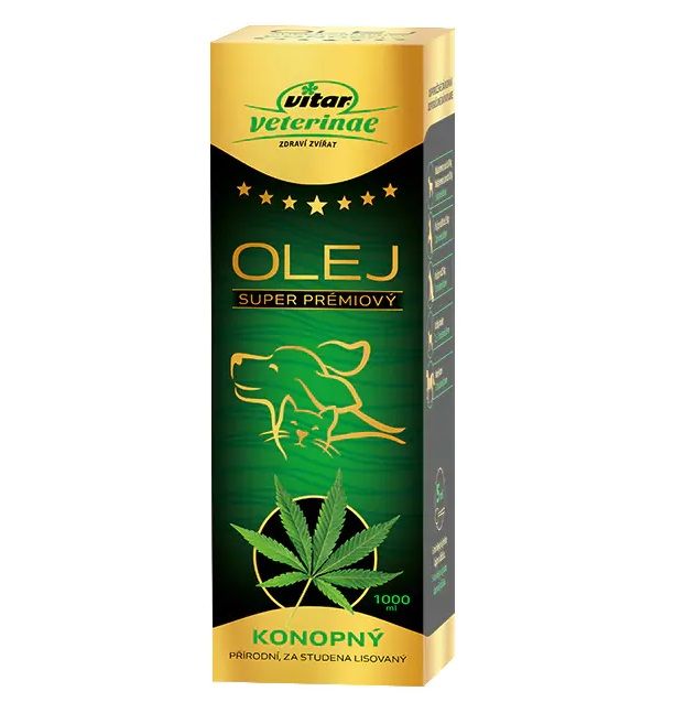 Vitar Veterinae ulei de cânepă 1000 ml