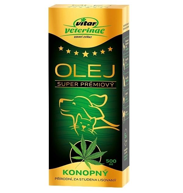 Vitar Veterinae ulei de cânepă 500 ml
