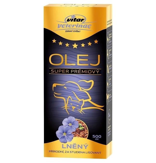 Vitar Veterinae ulei de in 500 ml