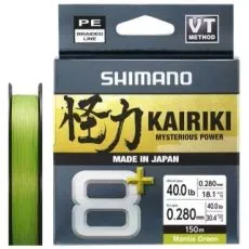 Shimano Kairiki 8+ Mantis Green 150m 0.06mm/4.8kg