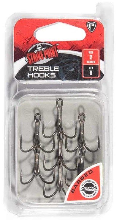 Fox Rage Strike Point Treble hooks - size 2