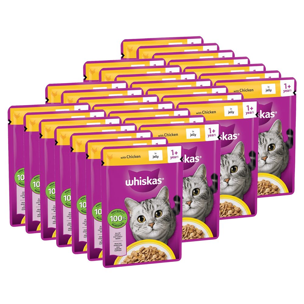 Whiskas plic cu pui în jeleu 28 x 85 g