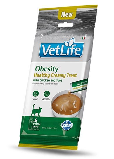 Farmina Vet Life Cat Obesity with Chicken & Tuna 4 x 15 g