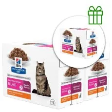 Hill's Prescription Diet GI Biome hrană umedă pentru pisici, &icirc;ngrijire digestivă, 12 x 85 g, 2+1 GRATUIT