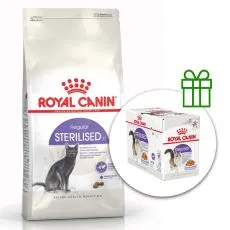 Royal Canin Sterilised 37 pentru pisici sterilizați 10 kg + 12 pliculețe GRATUIT