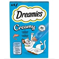 Dreamies Creamy cu somon 4 x 10 g