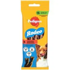 Pedigree Rodeo recompensă pentru c&acirc;ini cu vită 4 buc. / 70 g