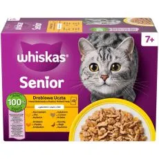 Whiskas pliculeț Senior Festin de pasăre &icirc;n jeleu 12 x 85 g