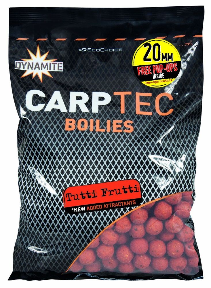 DYNAMITE BAITS Carptec Boilies 1.8kg/20mm Tutti Frutti