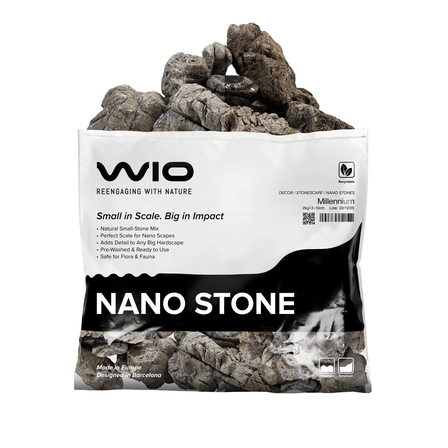 WIO Knight Dragon Nano Stone - set de pietre pentru acvariu 1,5 kg