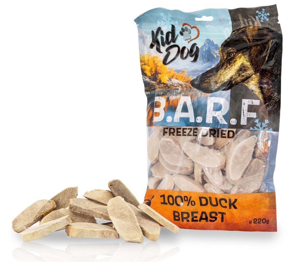 Kid Dog BARF 100% piept de rață liofilizat 220 g