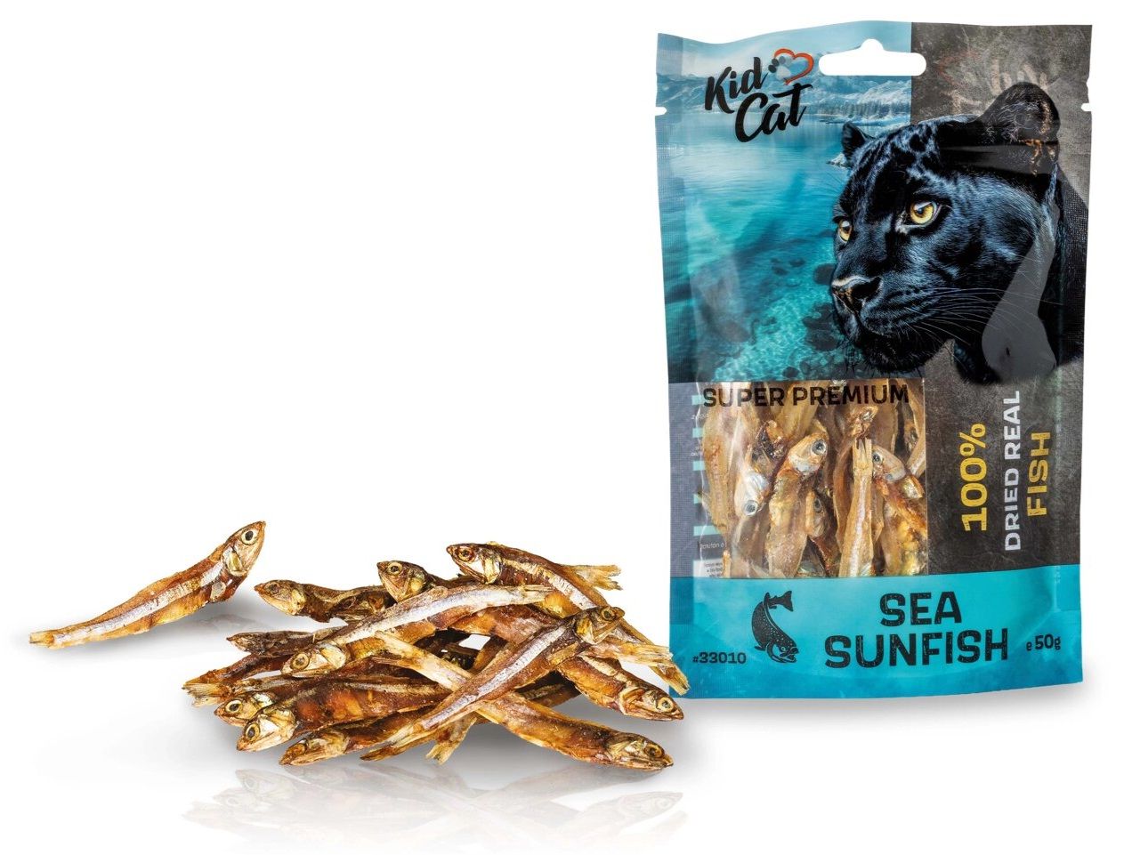 Kid Cat Super Premium 100% Peștișori marini uscați pentru pisici 50 g