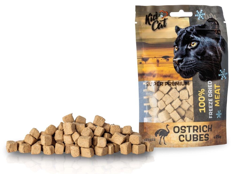 Kid Cat Super Premium 100% carne de struț liofilizată pentru pisici 25 g