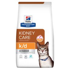 Hill's Prescription Diet k/d &Icirc;ngrijirea rinichilor hrană uscată pentru pisici cu somon 3 kg