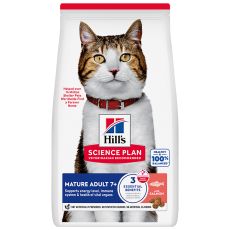 Hill's Science Plan Mature Adult 7+ granule pentru pisici v&acirc;rstnice cu somon 10 kg