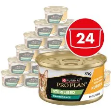 PRO PLAN Sterilised Maintenance pate pentru pisici cu pui 24 x 85 g