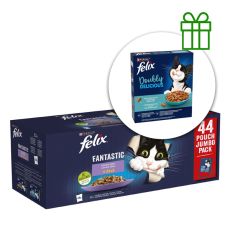 Fantastic pliculețe, selecție delicioasă &icirc;n gelatină 44x85g + hrană GRATUIT