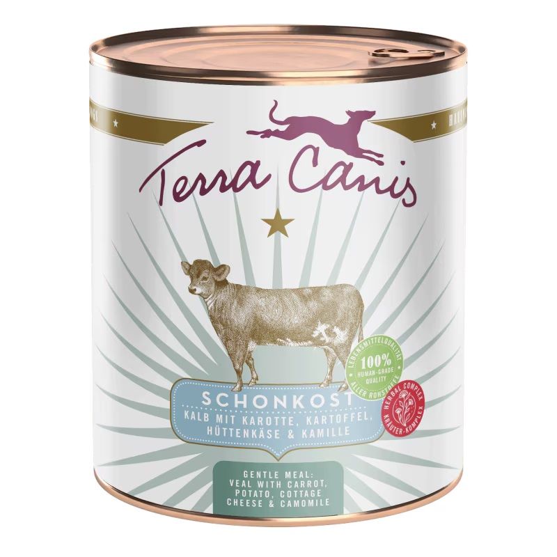 Terra Canis Gentle Meal Veal with carrot, potato, cottage cheese & camomile 800 g