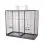 Colivie pentru păsări Verra 125,5 x 61 x 109/127 cm NEAGRĂ