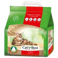 Nisip de litieră pentru pisici, organic, absorbant - Cats Best Original 10L - AMBALAJ DETERIORAT