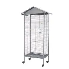 Colivie pentru păsări Sento 78 x 48 x 156 cm GRI