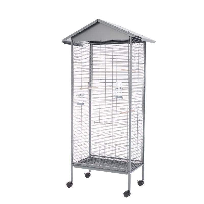 Colivie pentru păsări Sento 78 x 48 x 156 cm GRI