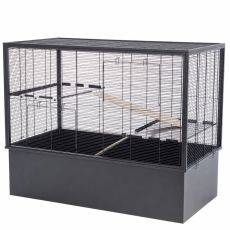 Cușcă pentru rozătoare NESTA 70 METAL HIGH 102,5 x 52,5 x 86,5 cm NEAGRĂ